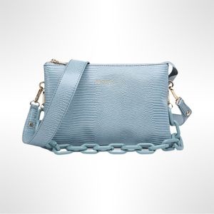 Jen & Co Izzy Lizard Blue Crossbody Purse